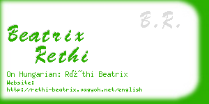 beatrix rethi business card